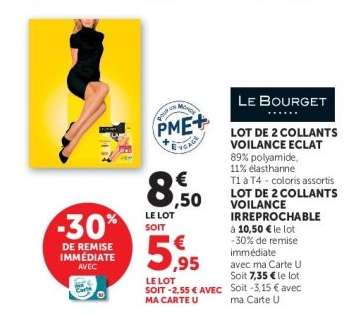 Lot de 2 collants Voilance Éclat