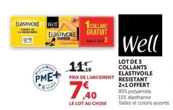 LOT DE 3 COLLANTS ELASTIVOILE RESISTANT 2+1 OFFERT
