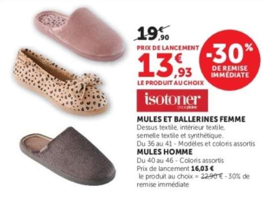Mules et Ballerines Femme