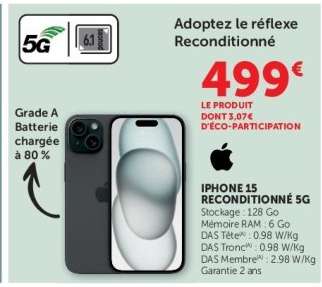 IPHONE 15 RECONDITIONNÉ 5G