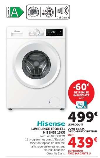 Hisense Lave linge frontal