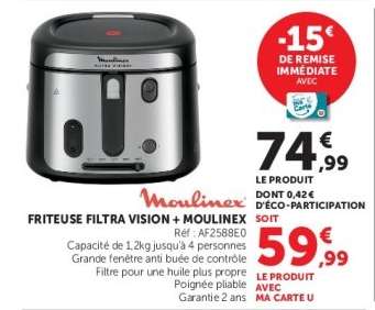 FRITEUSE FILTRA VISION + MOULINEX