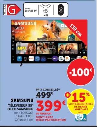 SAMSUNG TÉLÉVISEUR 55'' QLED SAMSUNG
