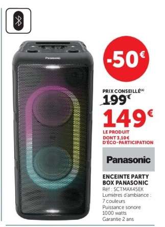 ENCEINTE PARTY BOX PANASONIC
