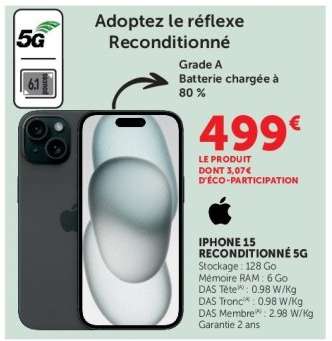 IPHONE 15 RECONDITIONNÉ 5G