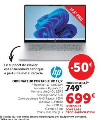 ORDINATEUR PORTABLE HP 17.3"