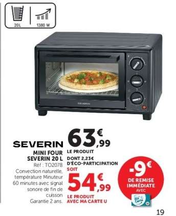 SEVERIN MINI FOUR SEVERIN 20 L