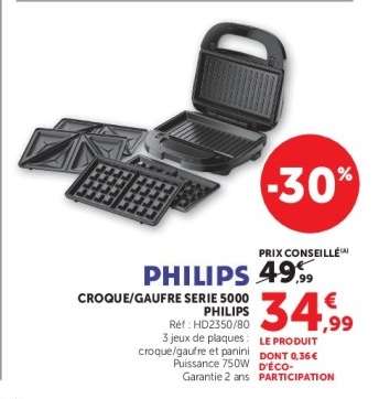 PHILIPS CROQUE/GAUFRE SERIE 5000