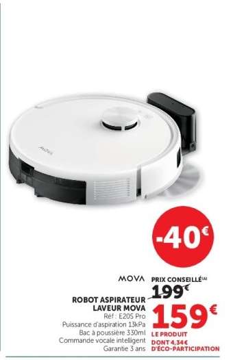 ROBOT ASPIRATEUR LAVEUR MOVA