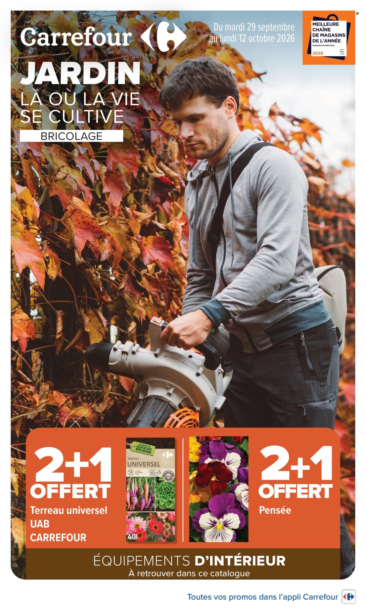 Catalogue Carrefour Hypermarchés - 29/09/2026 - 12/10/2026. Page 1