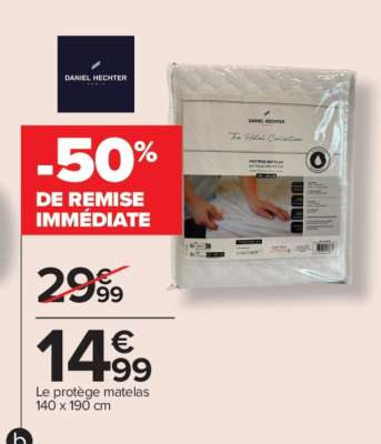 Le protège matelas 140 x 190 cm
