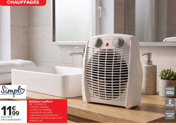 Radiateur soufflant