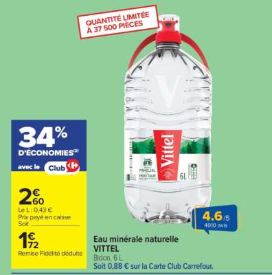 Eau Minérale Naturelle Vittel
