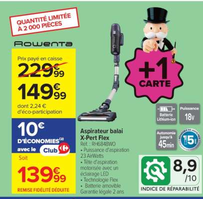 Aspirateur balai X-Pert Flex