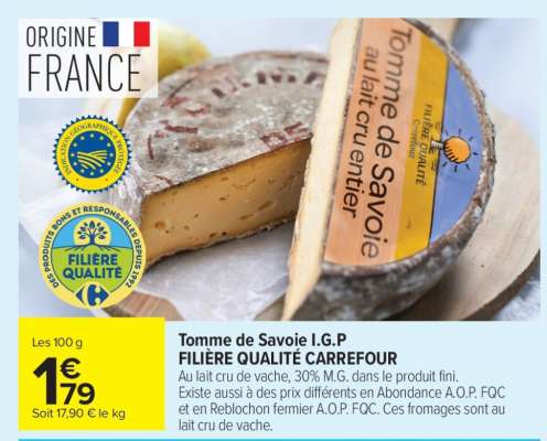 Tomme de Savoie I.G.P.