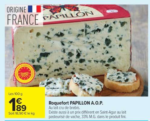 Roquefort PAPILLON A.O.P.