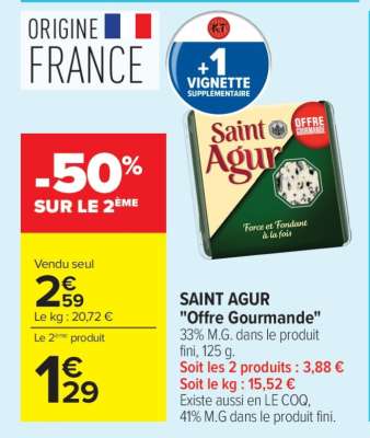 SAINT AGUR "Offre Gourmande"