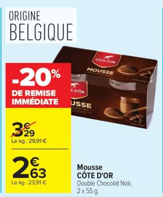Mousse CÔTE D'OR