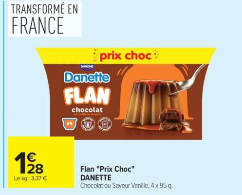 Flan "Prix Choc" DANETTE