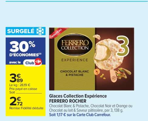 Glaces Collection Expérience FERRERO ROCHER