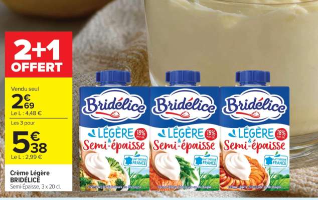 Crème Légère BRIDÉLICE