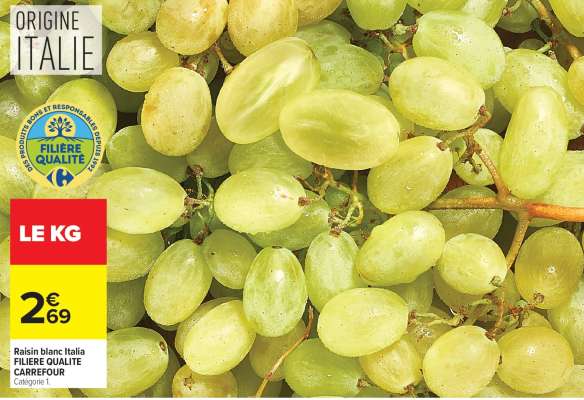 Raisin blanc Italia