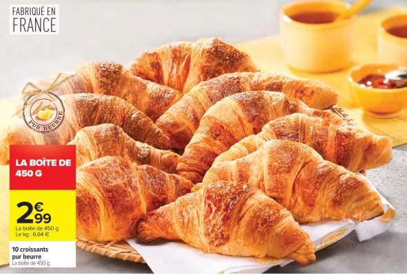 10 croissants pur beurre