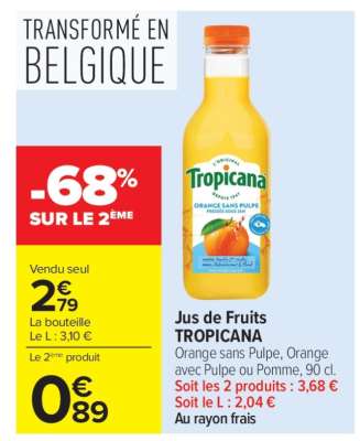 Jus de Fruits TROPICANA
