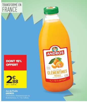 Jus de Fruits ANDROS