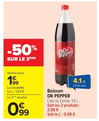 Boisson DR PEPPER