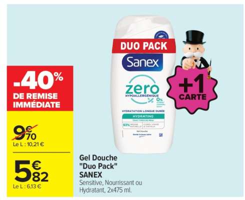 Gel Douche "Duo Pack" SANEX