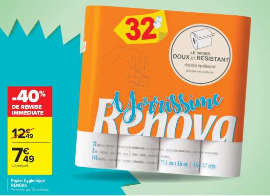 Papier hygiénique RENOVA
