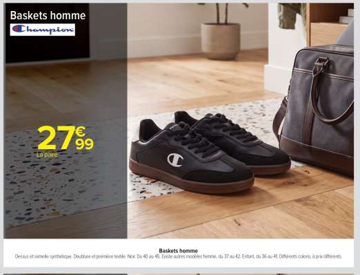 BASKETS HOMME