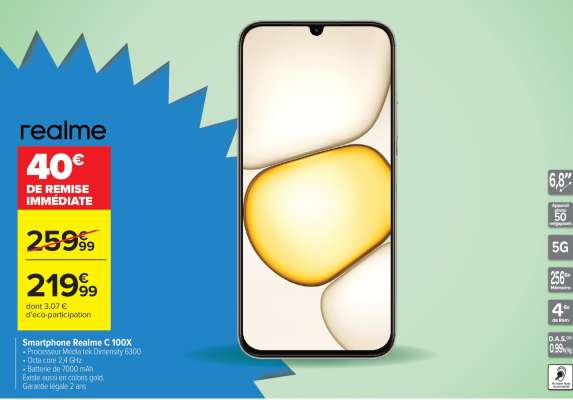 Smartphone Realme C 100X