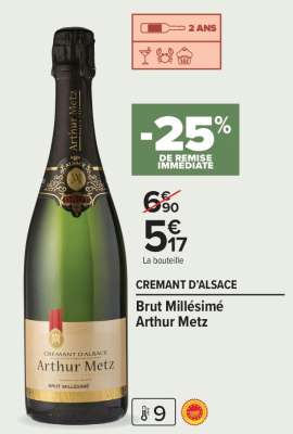 Brut Millésimé Arthur Metz