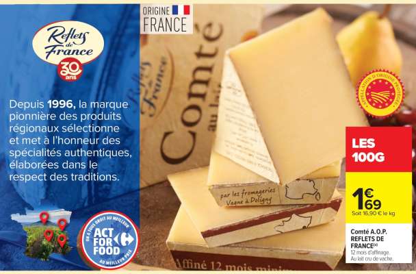 Comté A.O.P. REFLETS DE FRANCE