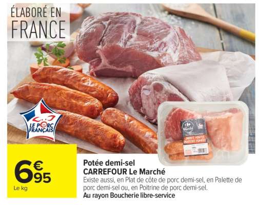 Potée demi-sel CARREFOUR Le Marché