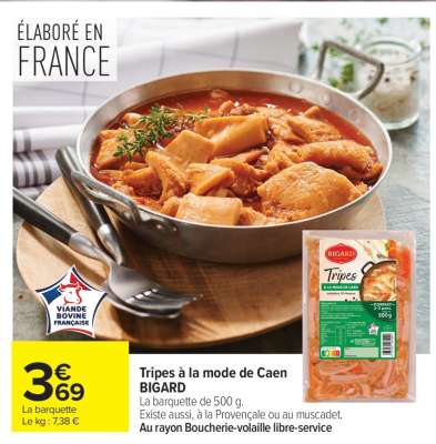 Tripes à la mode de Caen BIGARD