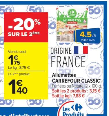 ALLUMETTES CARREFOUR CLASSIC