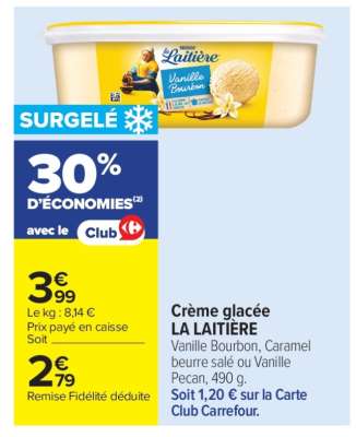 Crème glacée LA LAITIÈRE