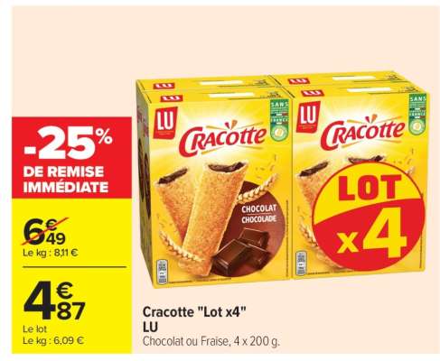 Cracotte "Lot x4" LU