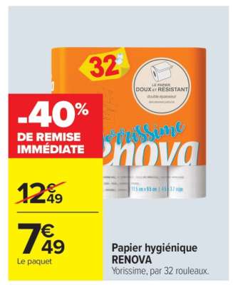 Papier hygiénique RENOVA