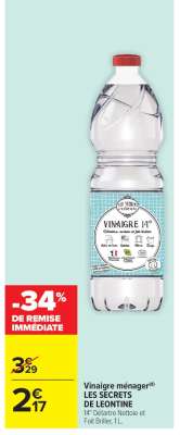 Vinaigre ménager LES SECRETS DE LEONTINE