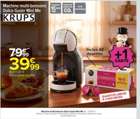 Machine multi-boissons Dolce Gusto Mini Me