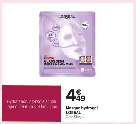 Masque hydrogel L'OREAL