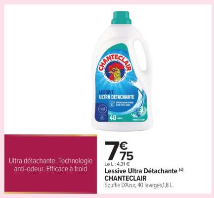 Lessive Ultra Détachante CHANTECLAIR