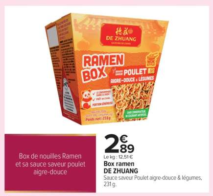 Box ramen DE ZHUANG