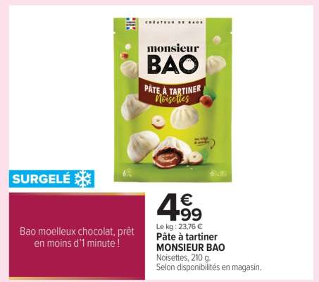 Pâte à tartiner MONSIEUR BAO