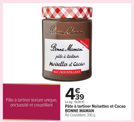 Pâte À Tartiner Noisettes Et Cacao Bonne Maman