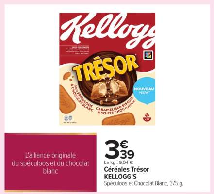 Céréales Trésor Kellogg's